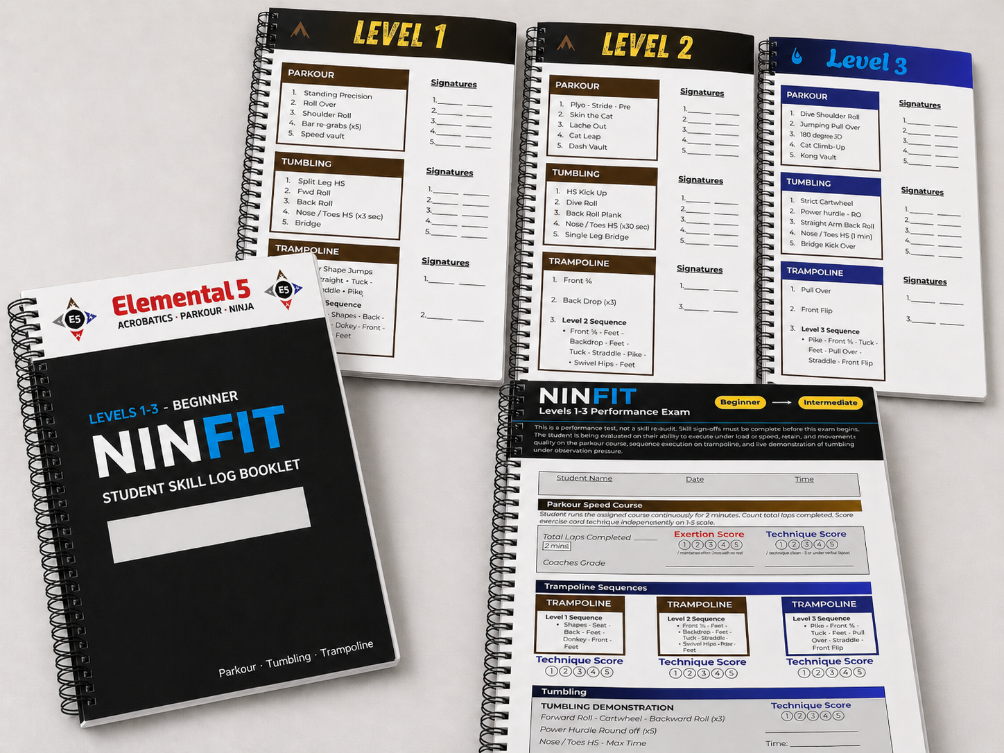 NinFit Student Skill Log Booklet